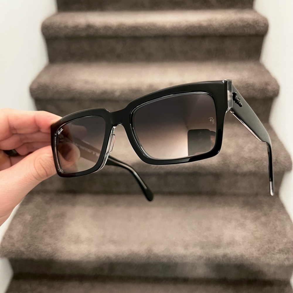 NEW Ray-Ban RB2191 12943M Unisex Inverness Sunglasses Black/Transparent